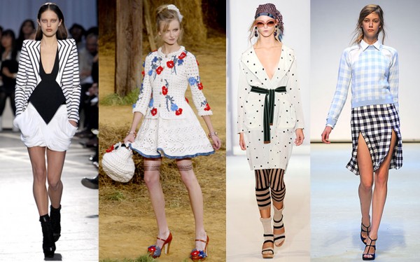 De gauche à, droite: Givenchy, Chanel, Marni, Christopher Kane