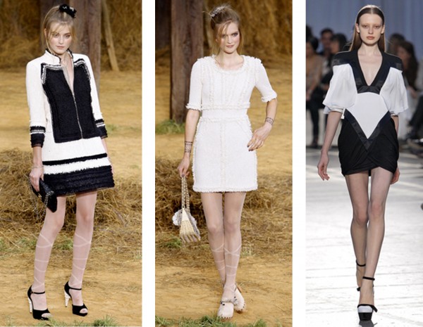 De gauche à droite: Chanel, Givenchy