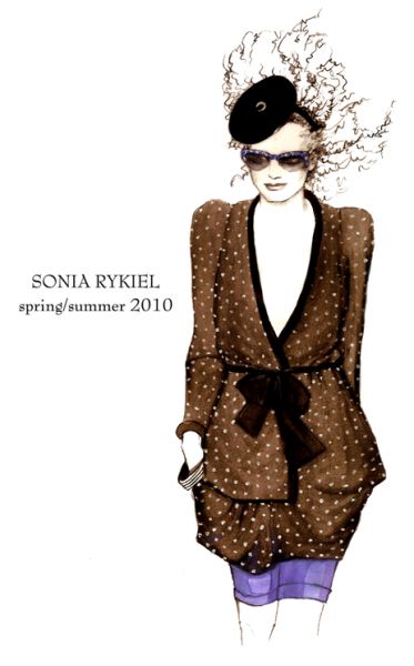 Sonia Rykiel. Illustration d'Alison Bottemanne