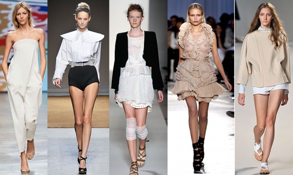 De gauche à droite: Stella McCartney, Yves Saint Laurent, Vanessa Bruno, Givenchy, Chloé