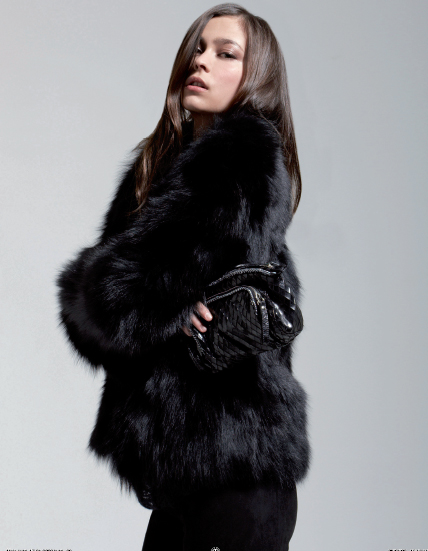 Comment porter la fourrure: Maje, collection hiver 2009.