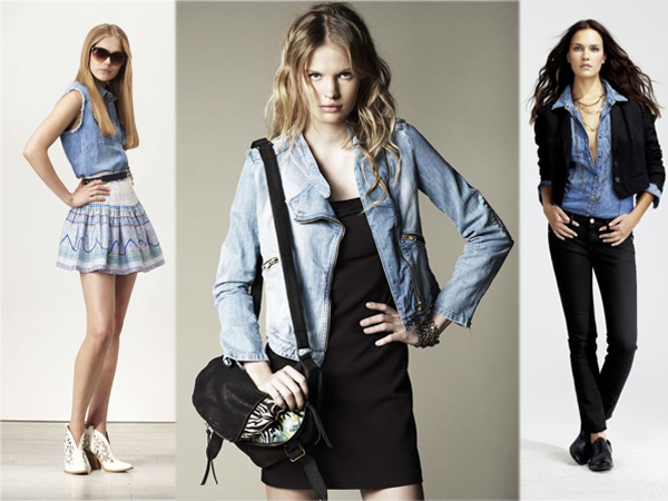 Comment porter le total look jean? De gauche à droite: Paul&Joe Sister, BA&SH et Ikks.