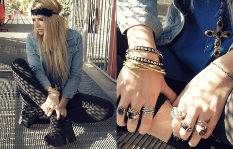 Streetstyle: 8 looks de style!GIRLIE ROCK: Veronica F, source:http://thefashionfruit.com Streetstyle: 8 looks de style!
