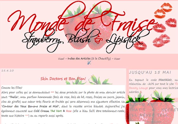 Bons plans beauté: le Monde de Fraise