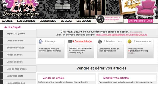 Mon Dressing en ligne fait peau neuve!