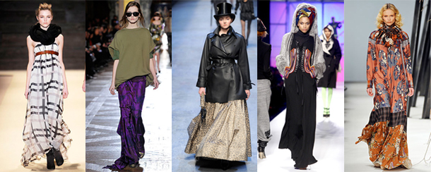 Adam - Dries Van Noten - Hermès - Jean-Paul Gaultier - Kenzo - Quelle hauteur de jupe pour cet hiver?