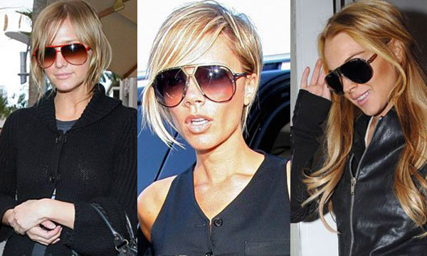 Ashlee Simpson - Victoria Beckham - Lindsay Lohan - Tendances Lunettes hiver 2010-2011
